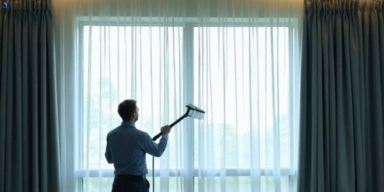Commercial curtain stain removal service lysterfield-vic hotels offices restaurants